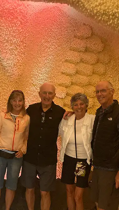 Tranquil Guest in Zero-Gravity Chair